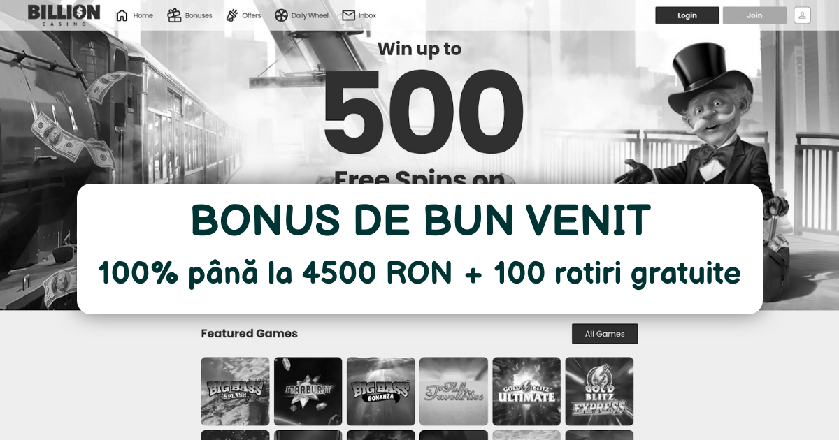 Billion Casino - Cele Mai Bune Sloturi Online în România
